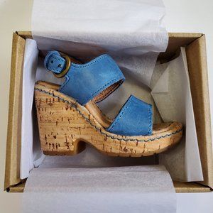 Born shoe miniature salesman sample Cork Wedge RARE